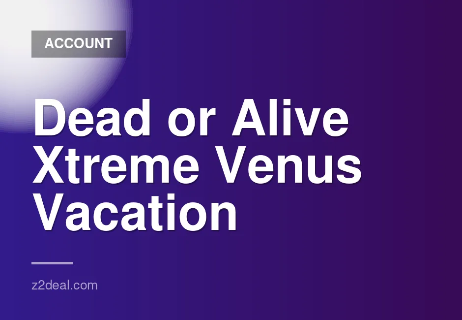 Dead or Alive Xtreme Venus Vacation Account for PS5/PS4 - Digital Game Access