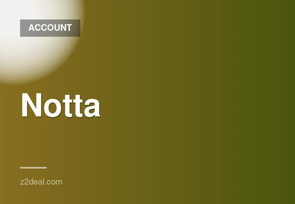 Notta PRO Plan Subscription for $13.49 with 1 Month Warranty