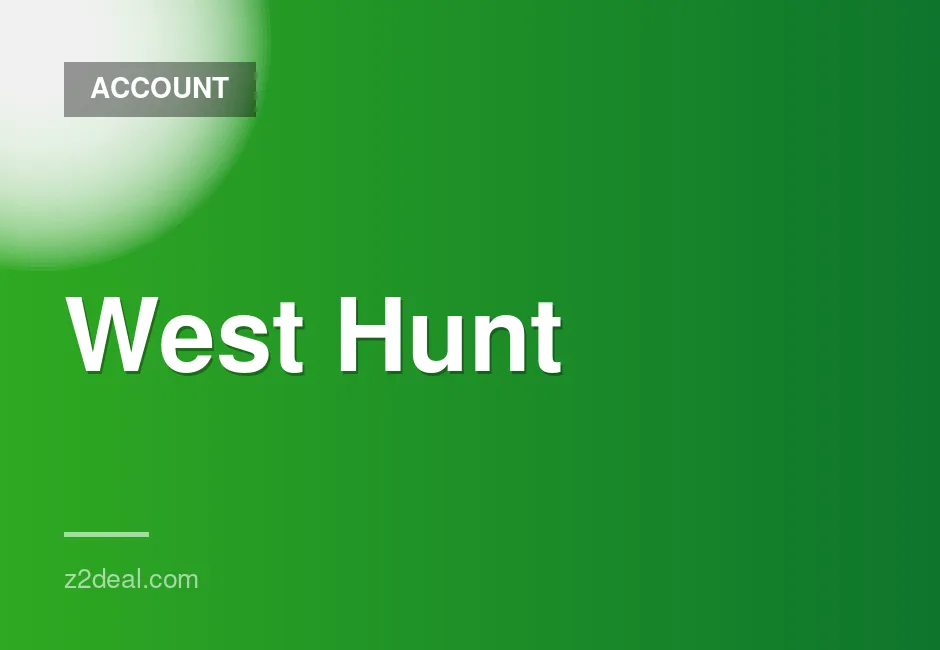 New Steam Account for West Hunt with Zero Playtime and Data Change Option, Quick Delivery