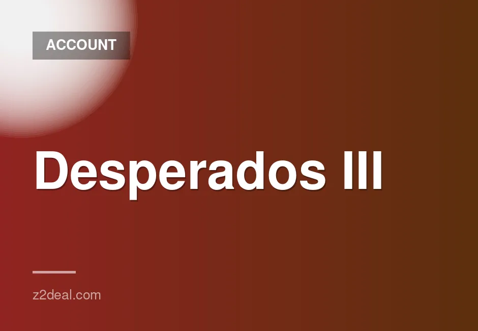 Desperados III Steam Account for Offline Gameplay