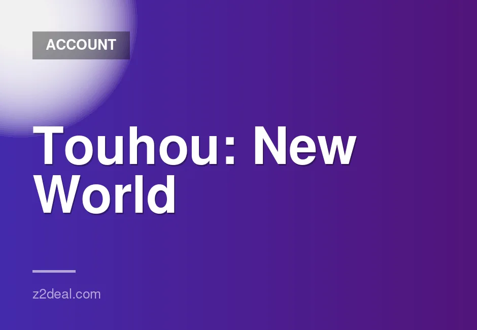 New Steam Account for Touhou: New World - 0 Hours Played - Quick Delivery and Data Change Available