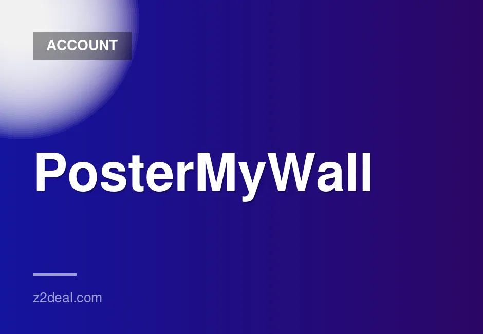 Premium Plus PosterMyWall account with email access - 14-day access