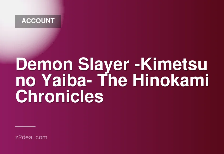 Demon Slayer -Hinokami Chronicles- Nintendo Switch Digital Game Account