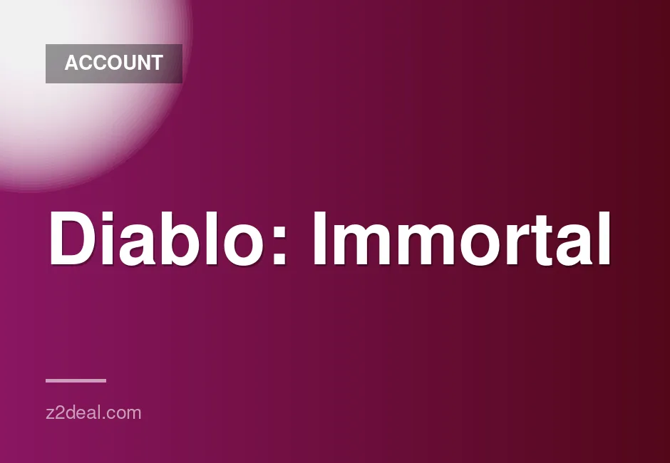 Diablo Immortal account for BattleNet EU with original email and quick delivery