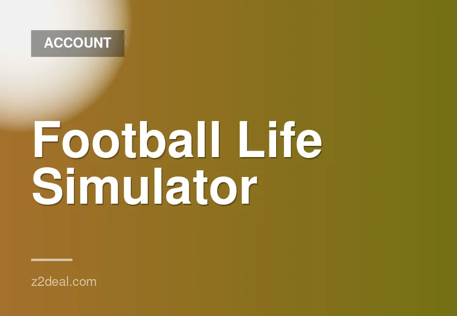 Football Career Simulation Game Account for Sale