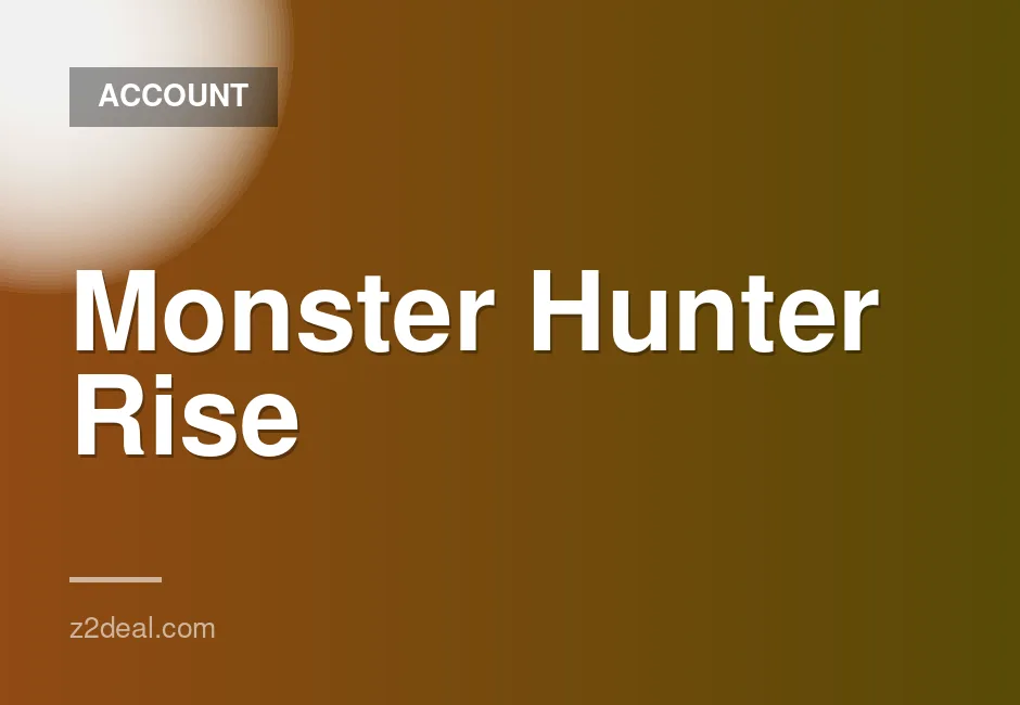 Monster Hunter Rise Steam Account with Full Access and Gift Included