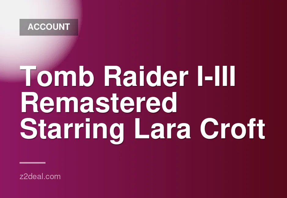 Tomb Raider I-III Remastered digital download for Nintendo Switch with sub-account access