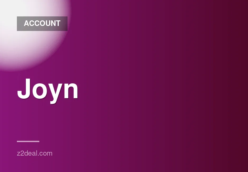 Joyn 7 Days Account - Fast Delivery Within 5 Minutes