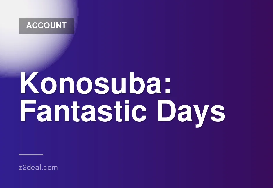Japan starter account with 235000-290000 quartz for Konosuba: Fantastic Days