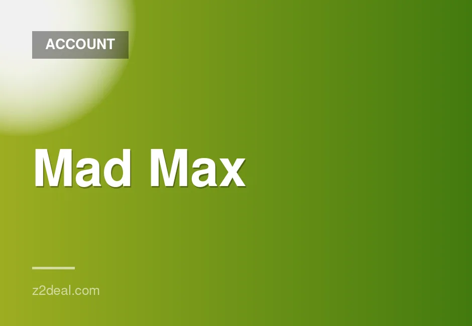 Mad Max digital game for Steam with offline play option