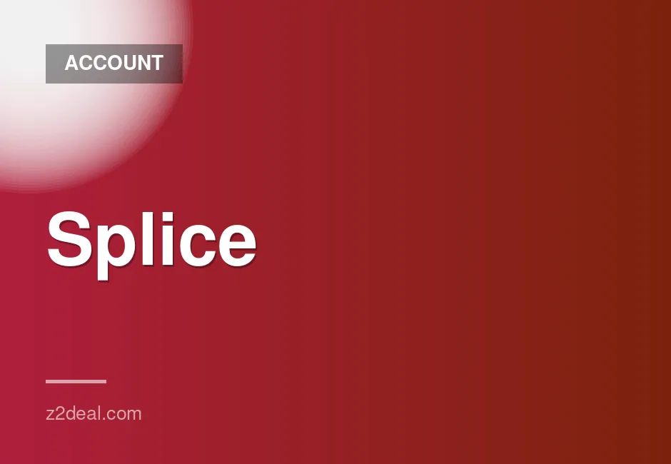 Splice Sounds 100 Credits Monthly Subscription - Private Account Access