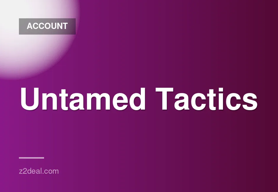 New Steam Account for Untamed Tactics - Unused, Customizable, Quick Delivery