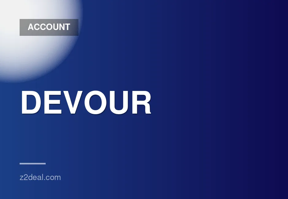 Devour Steam Game Account with 0-300 Hours Playtime - Data Change Option Available
