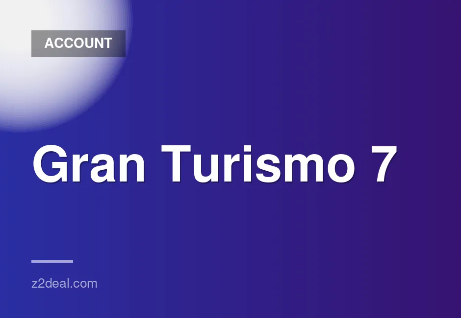 Gran Turismo 7 PlayStation 5 Alternate Account for Sale