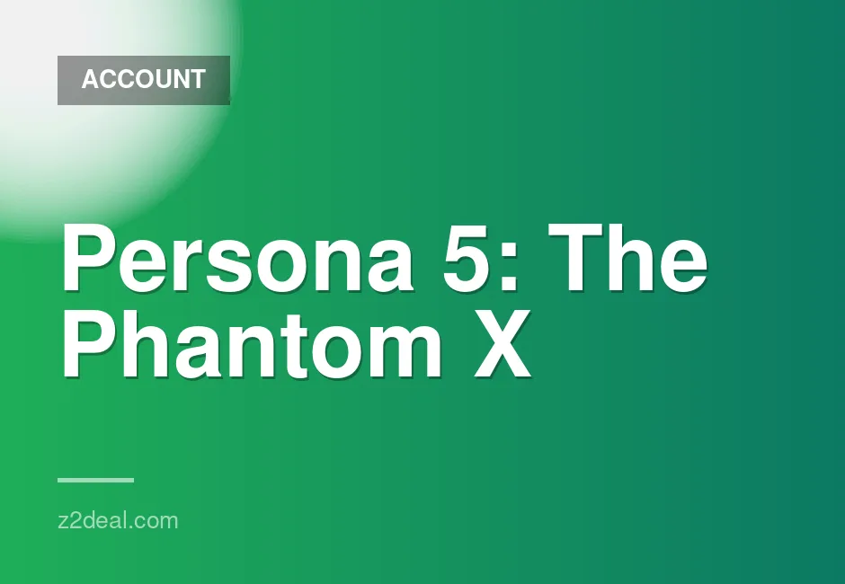 Persona 5: The Phantom X Global Account with Multiple SSR Characters and High Resources