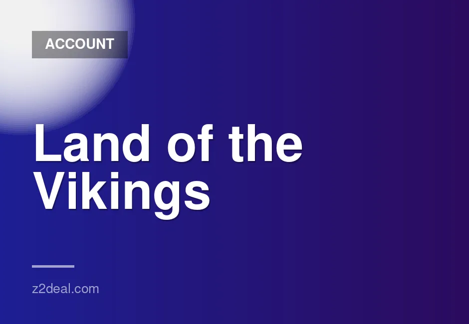 New Steam Account for Land of the Vikings - 0 Hours Played, Data Changeable, Quick Delivery