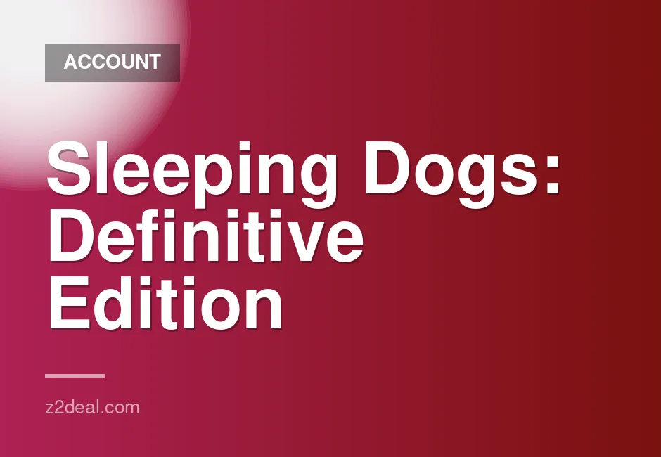 Sleeping Dogs Definitive Edition for Xbox One/Xbox Series X|S with Full Access and Original Email