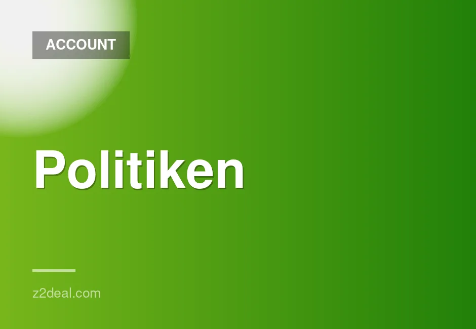 Politiken digital account for Denmark with 3-month warranty