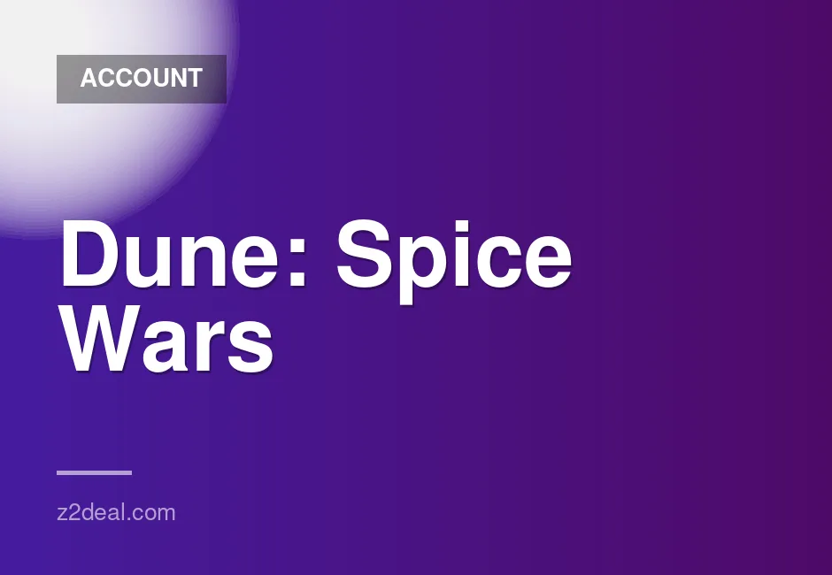 Dune: Spice Wars Steam Account with Zero Playtime and Data Change Option, Quick Delivery