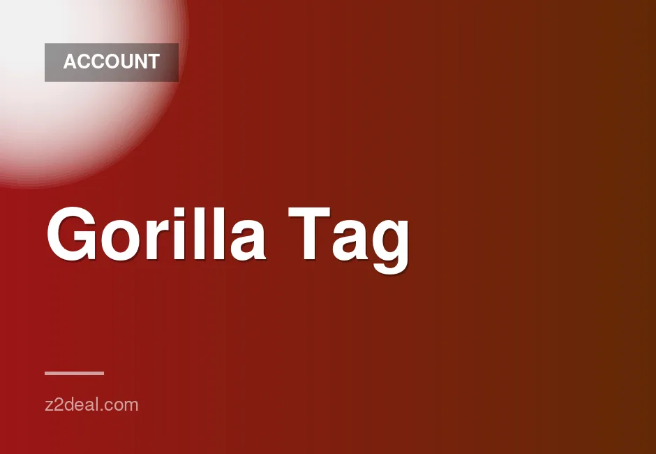 New Steam Account for Gorilla Tag with 0 Hours Played and Quick Delivery Available