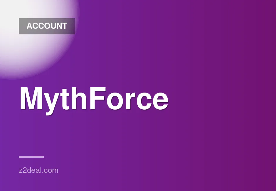 MythForce New Steam Account with No Playtime and Data Change Option, Quick Delivery