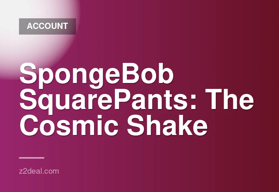 SpongeBob SquarePants: The Cosmic Shake Steam Account - New, 0 Hours Played, Quick Data Change