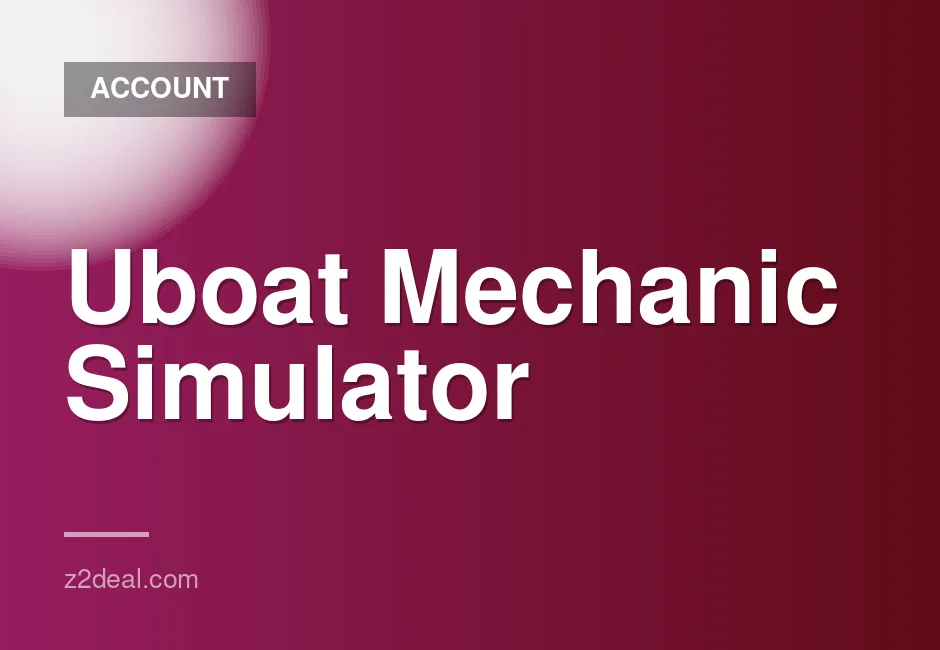 New Steam Account for Uboat Mechanic Simulator - 0 Hours Played, Data Changeable, Quick Delivery