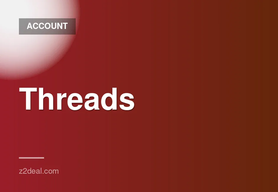 Threads account with two-factor authentication, freshly made and secure