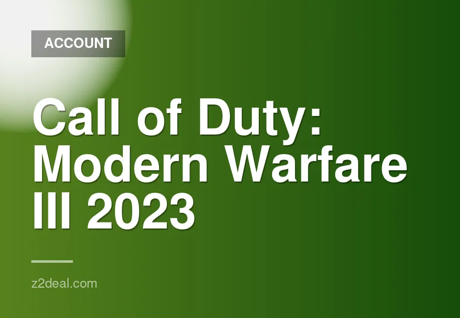 Full Access Call of Duty: Modern Warfare III 2023 Steam Account